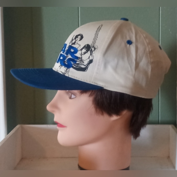 vintage Star Wars Embroidered Baseball Cap / Hat Luke Skywalker Darth Vader - Picture 3 of 9